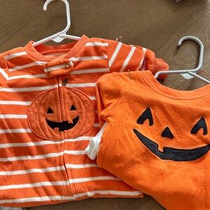 Orange Pumpkin Kids Costume Set
